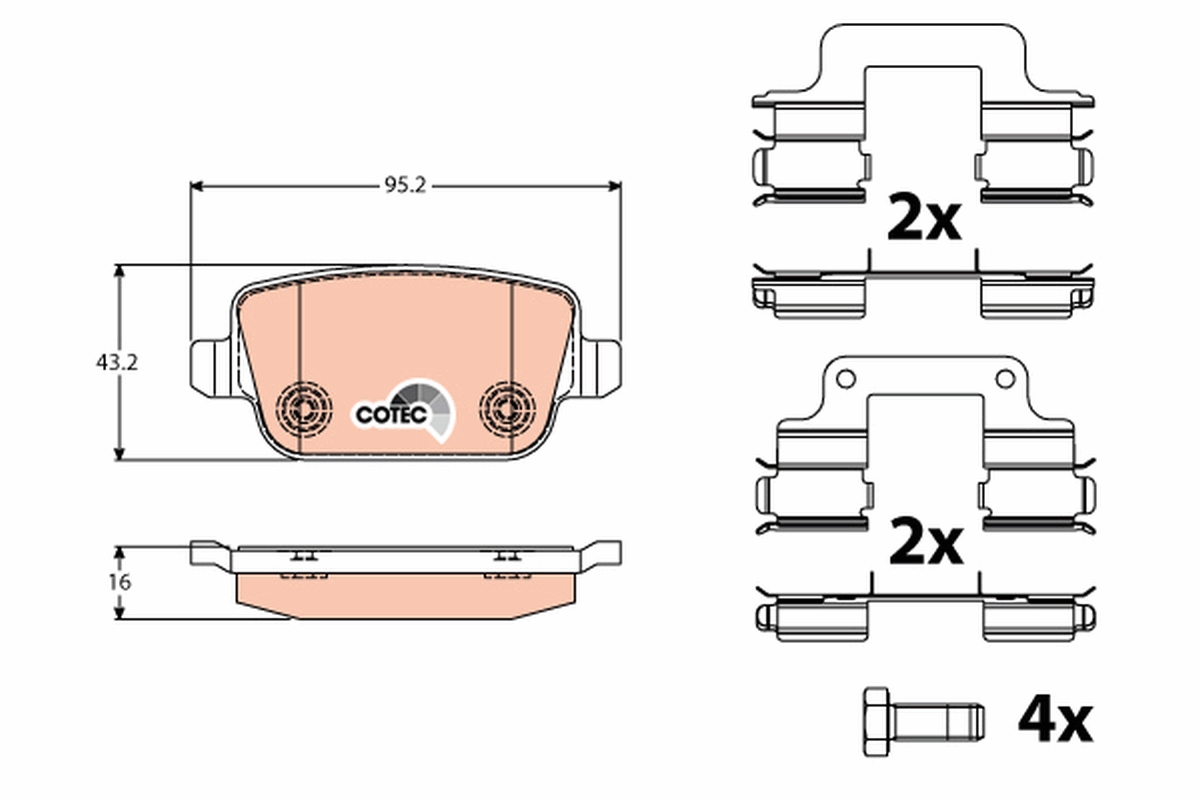 Remblokset TRW GDB1708