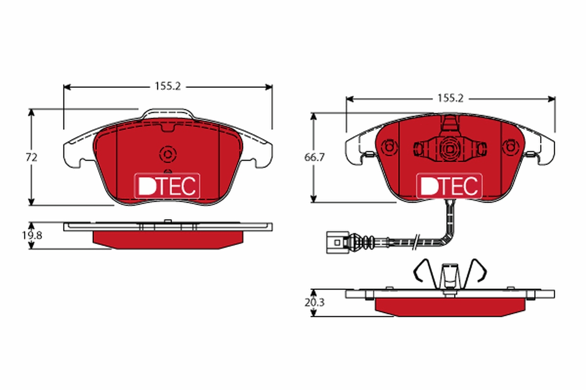 Remblokset TRW GDB1762DTE