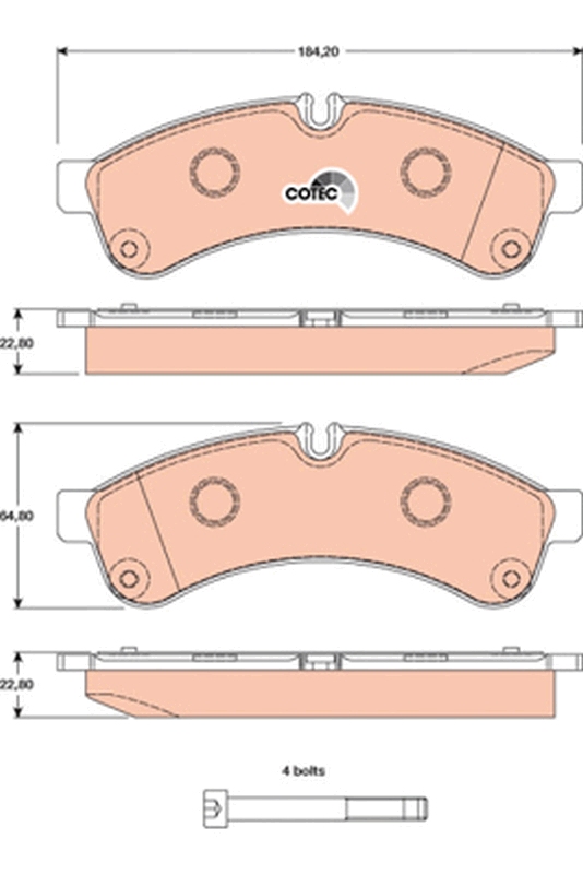 Remblokset TRW GDB1780