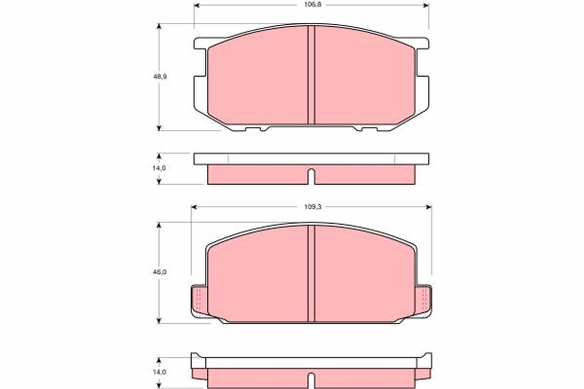 Remblokset TRW GDB181