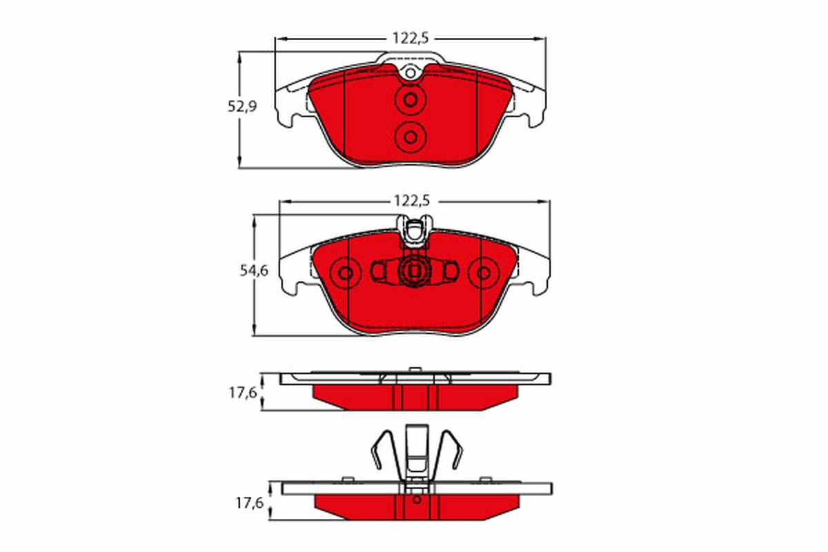 Remblokset TRW GDB2051DTE