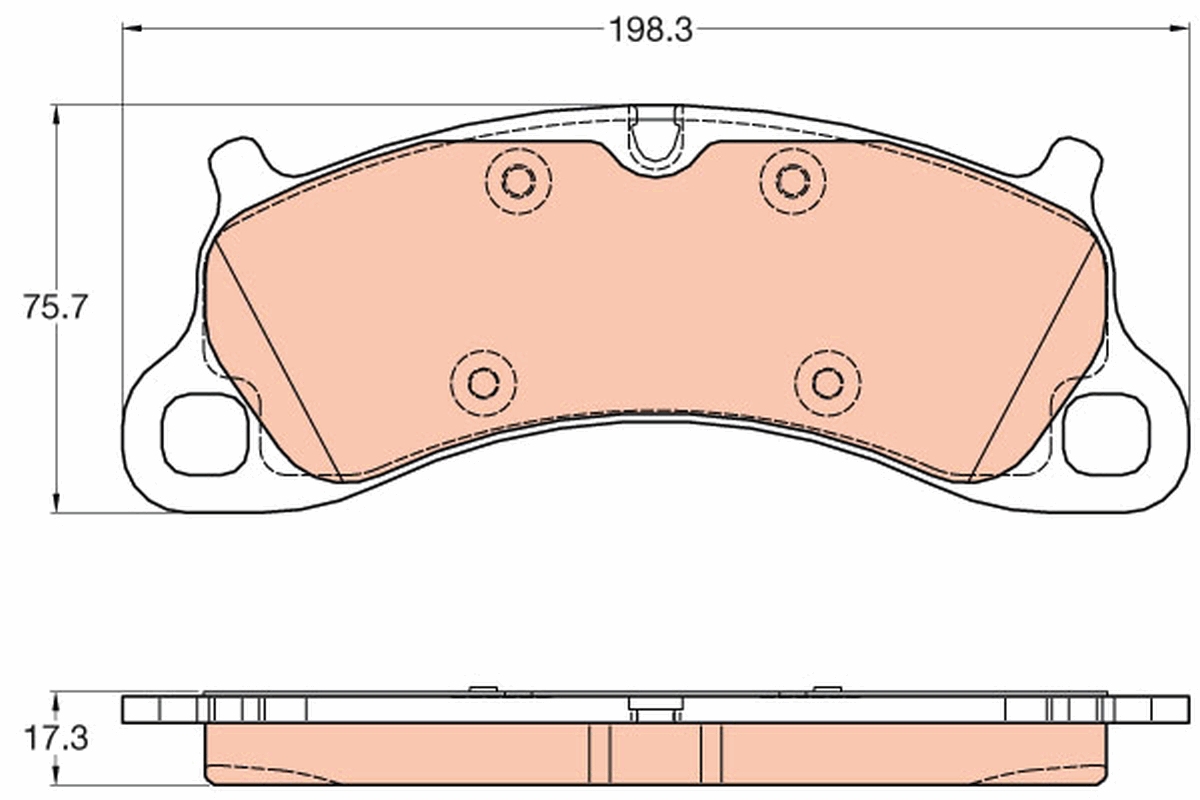 Remblokset TRW GDB2057