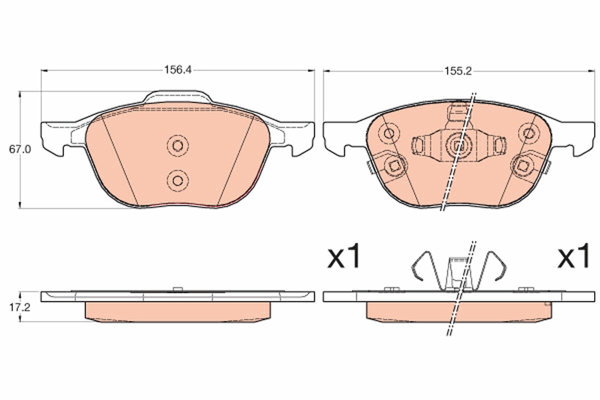 Remblokset TRW GDB2059