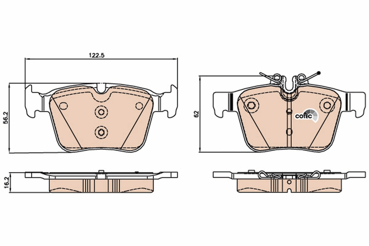 Remblokset TRW GDB2071