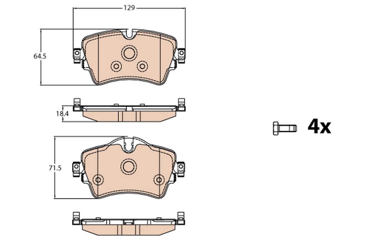 Remblokset TRW GDB2087