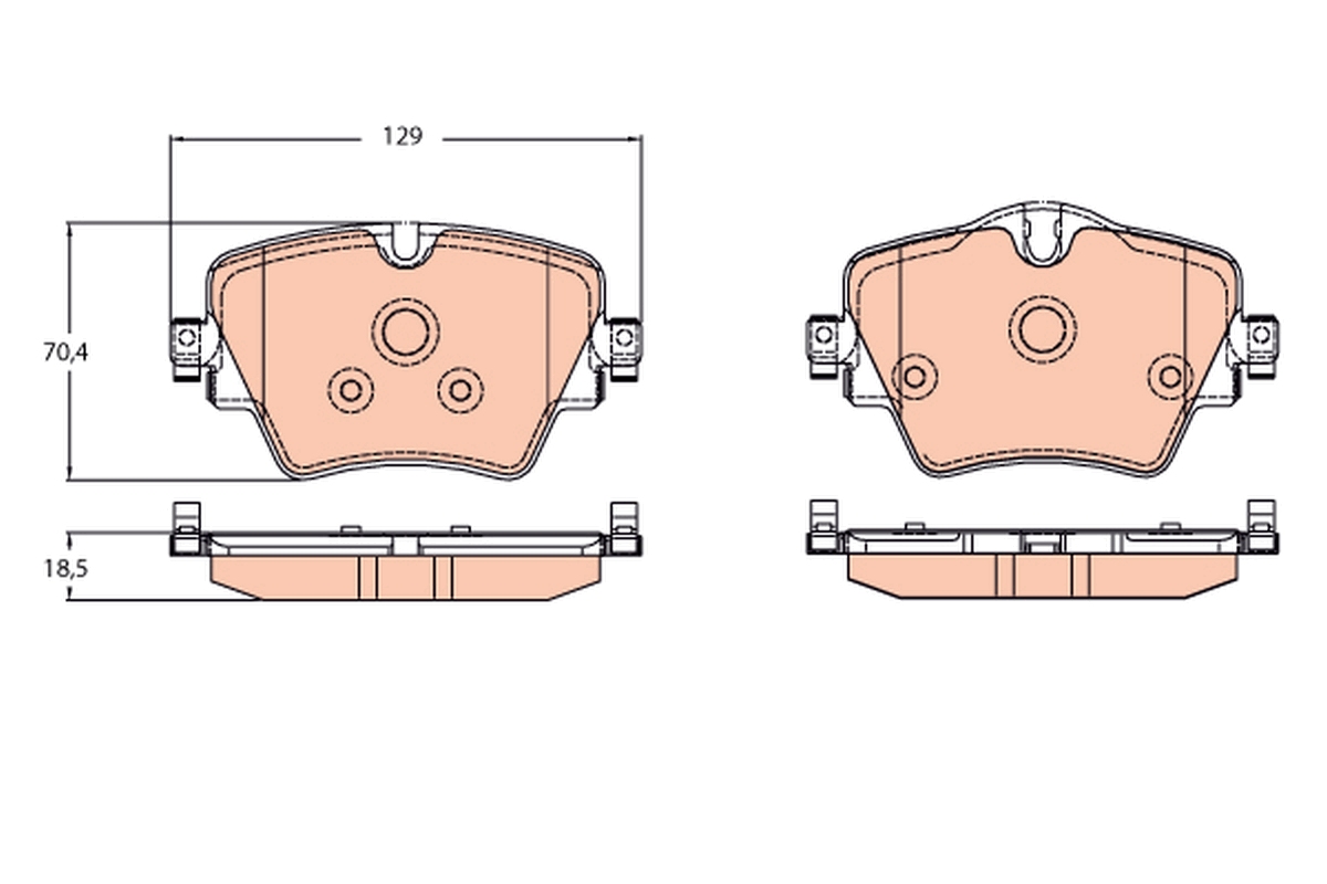 Remblokset TRW GDB2098