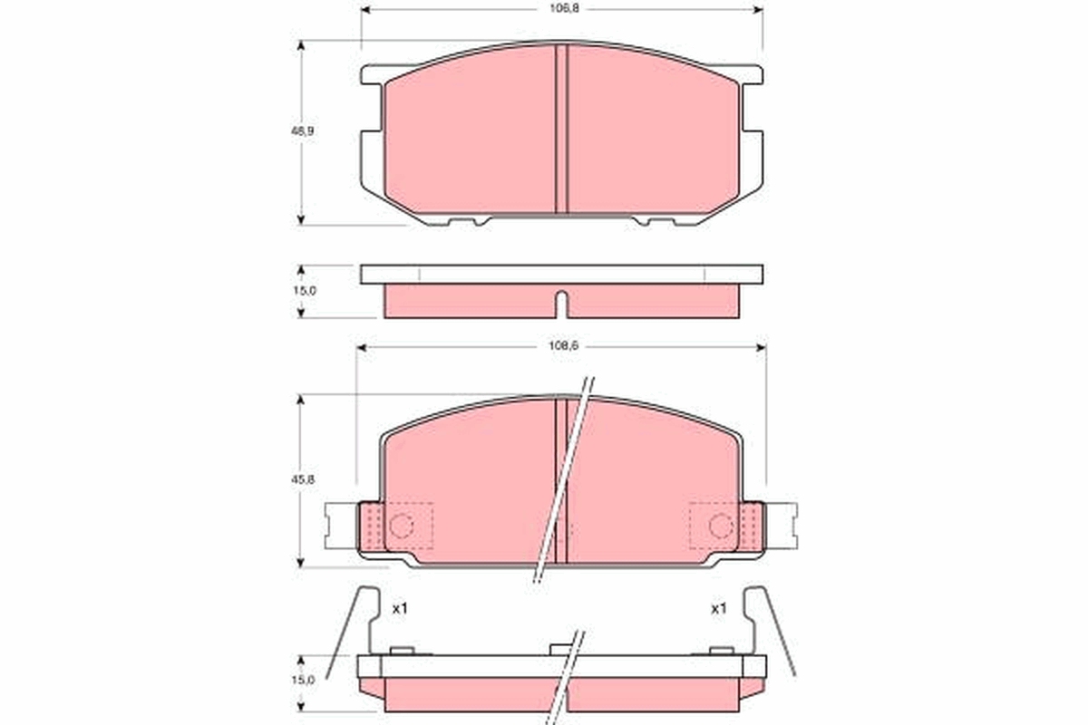 Remblokset TRW GDB211
