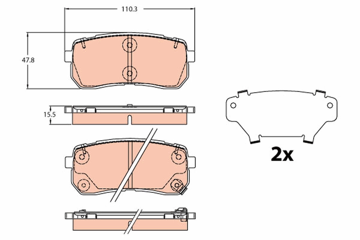 Remblokset TRW GDB2112