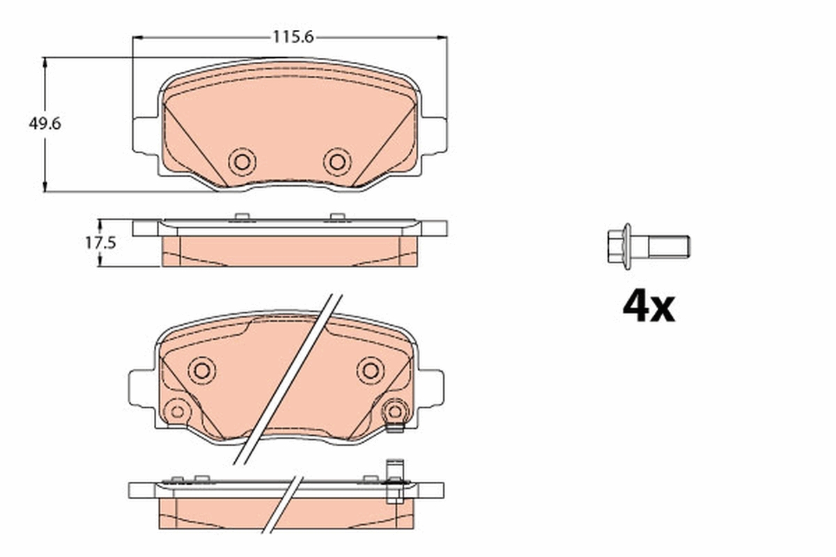 Remblokset TRW GDB2116