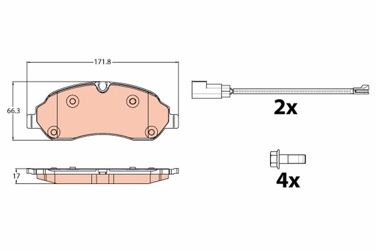 Remblokset TRW GDB2117