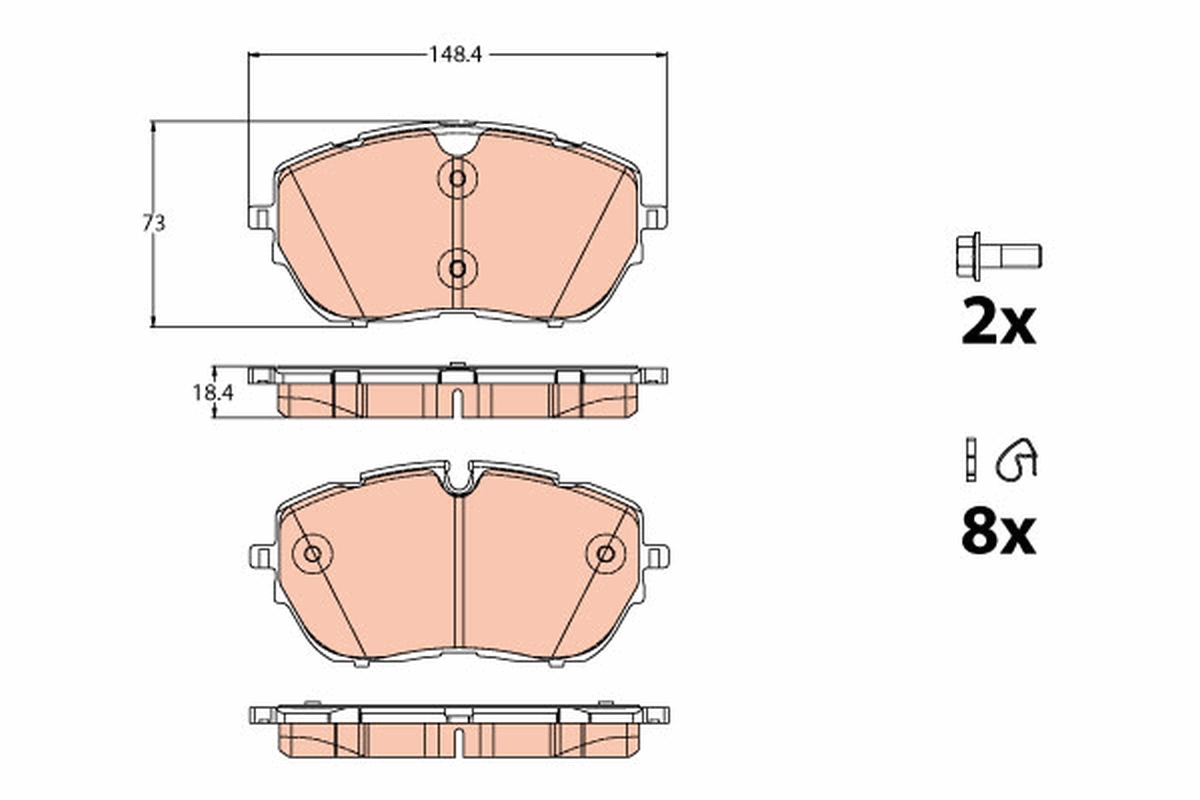 Remblokset TRW GDB2121