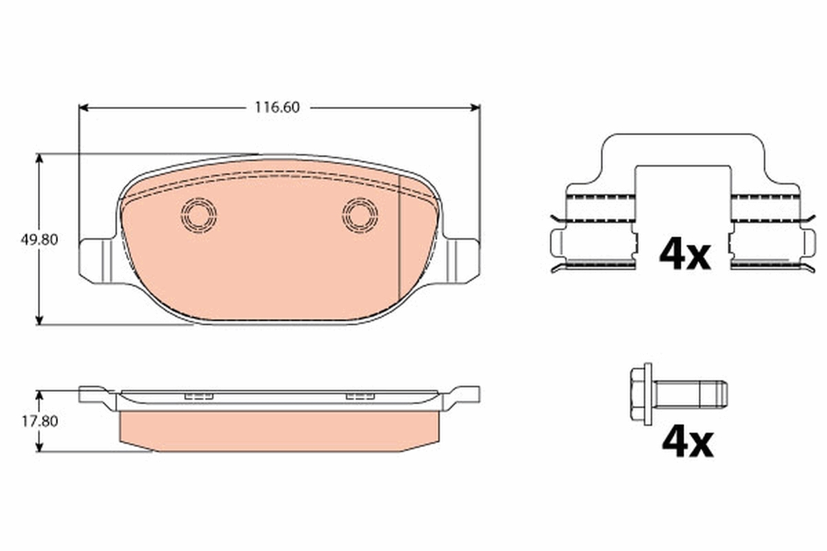 Remblokset TRW GDB2129