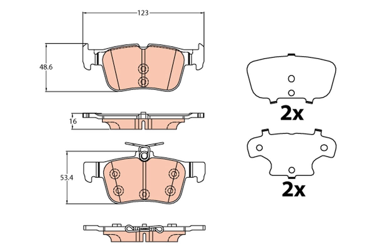 Remblokset TRW GDB2133