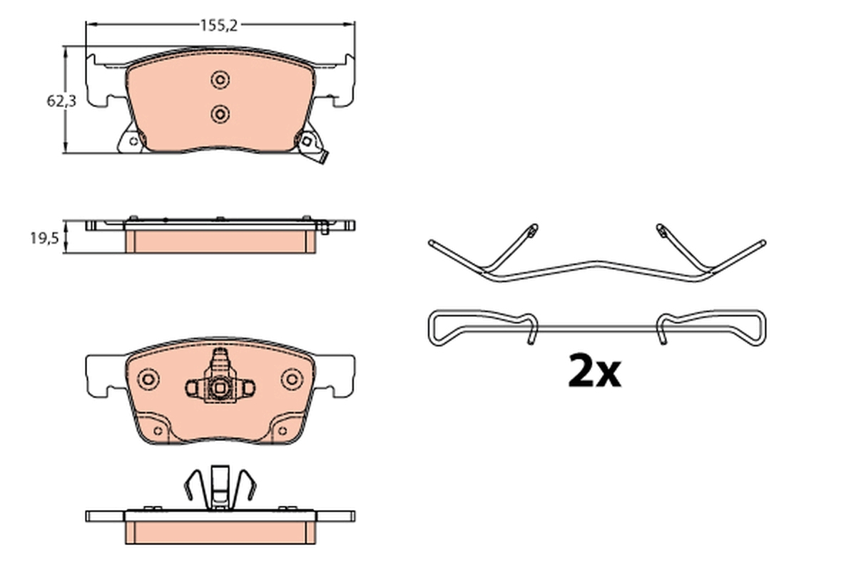 Remblokset TRW GDB2139