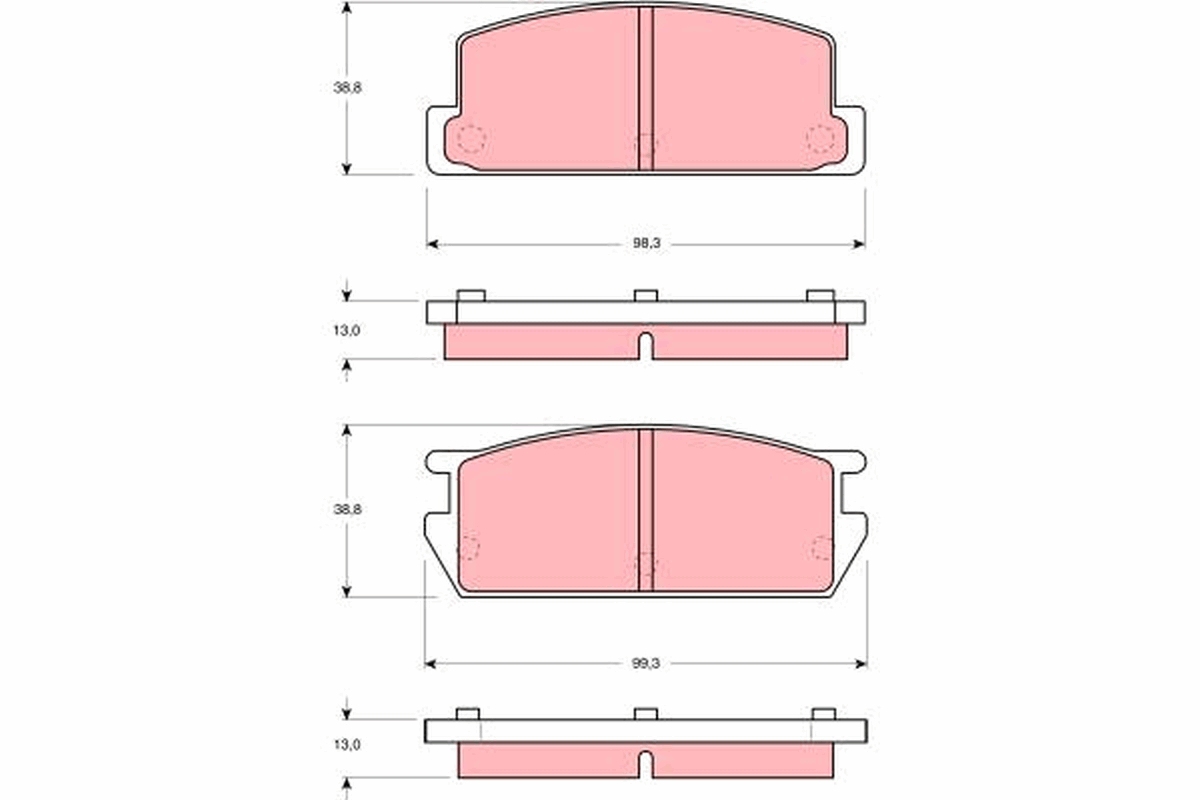 Remblokset TRW GDB214