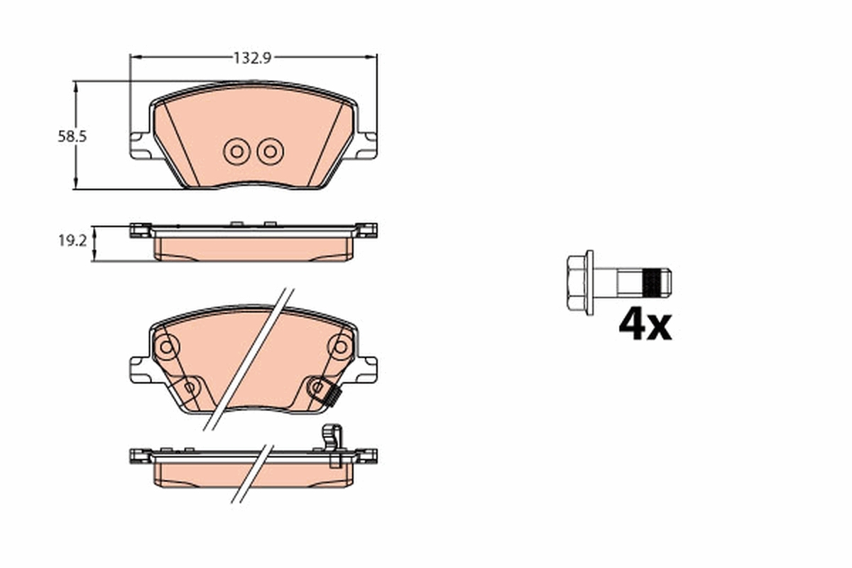 Remblokset TRW GDB2151