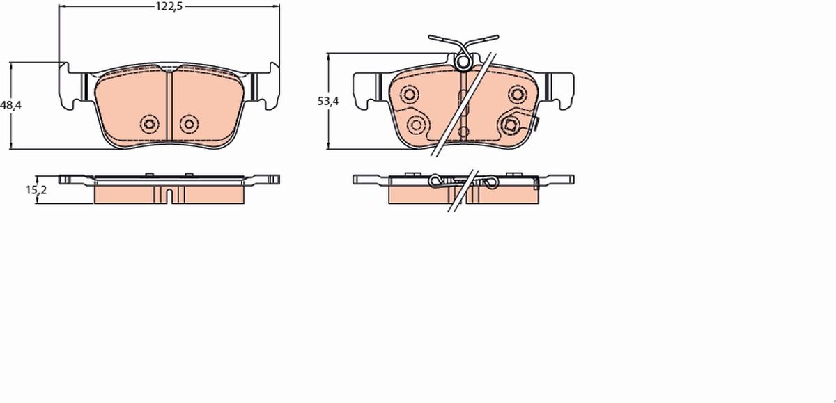 Remblokset TRW GDB2223