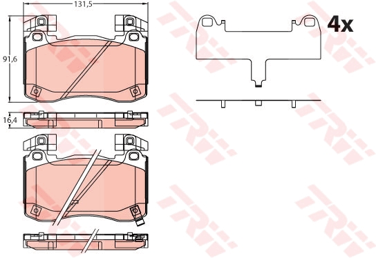 Remblokset TRW GDB2254