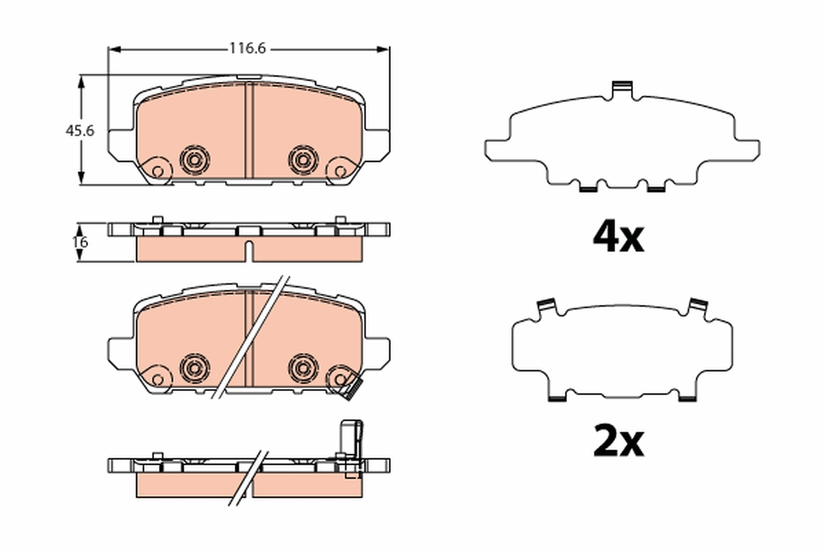 Remblokset TRW GDB2279