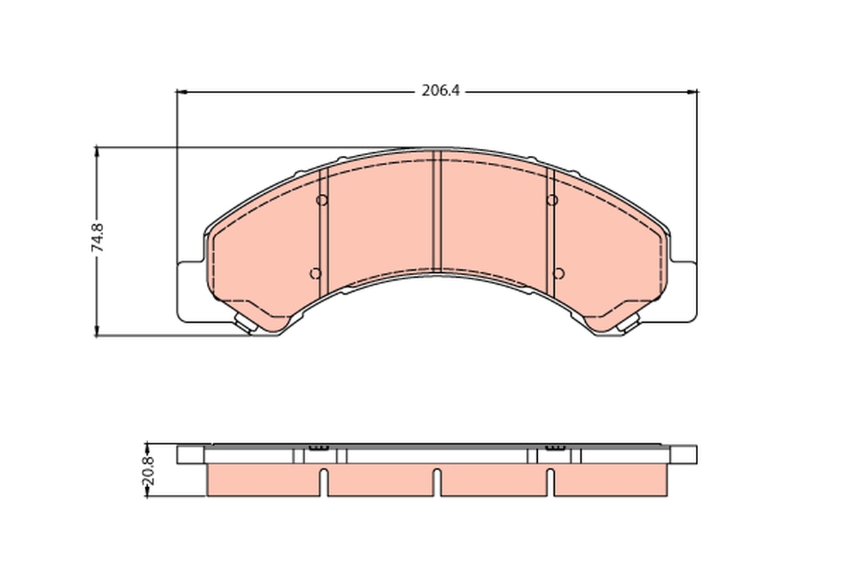 Remblokset TRW GDB2287