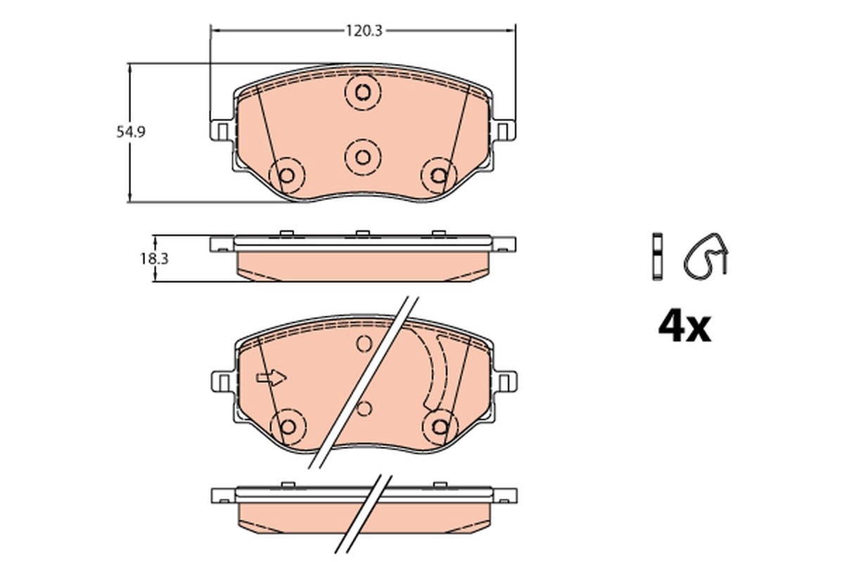 Remblokset TRW GDB2324