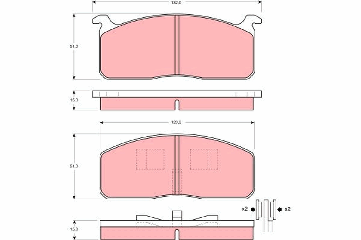 Remblokset TRW GDB233