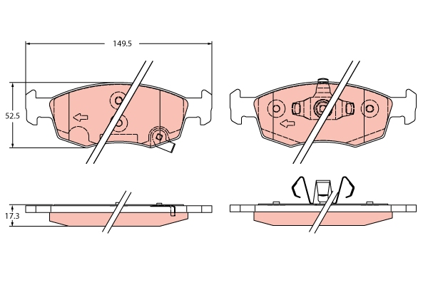 Remblokset TRW GDB2350