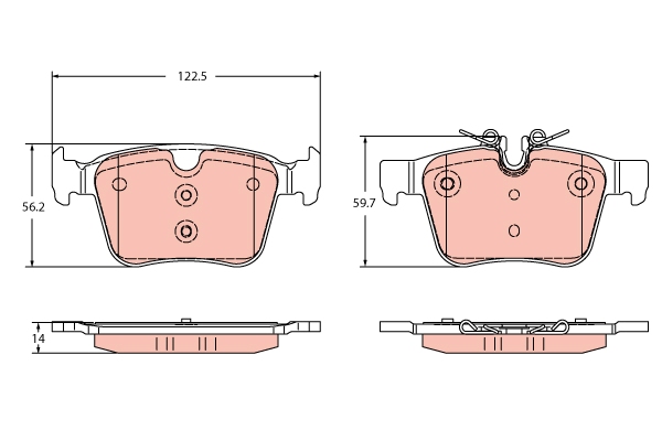 Remblokset TRW GDB2351