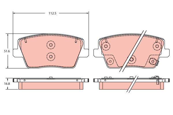 Remblokset TRW GDB2355