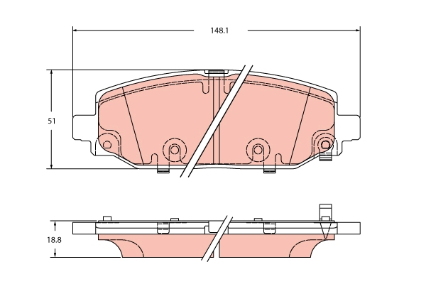 Remblokset TRW GDB2360