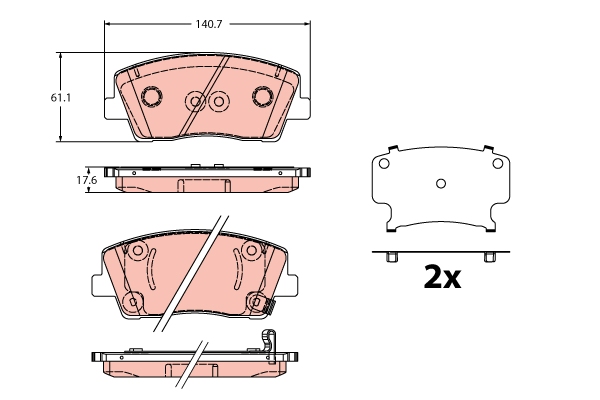 Remblokset TRW GDB2375