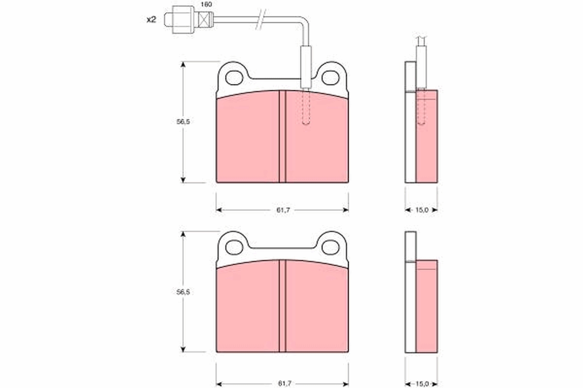 Remblokset TRW GDB240