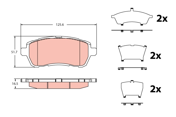 Remblokset TRW GDB2404