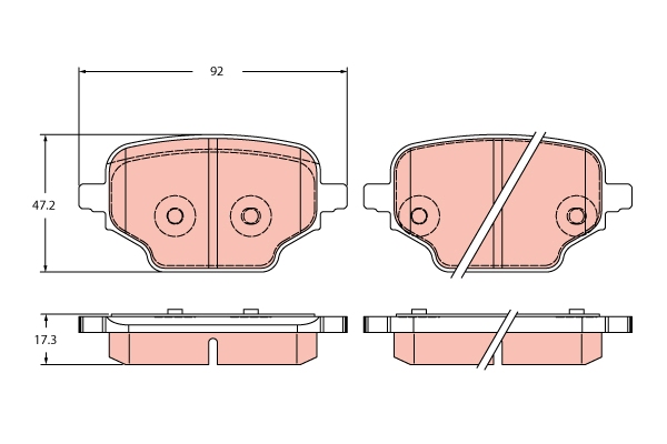 Remblokset TRW GDB2410