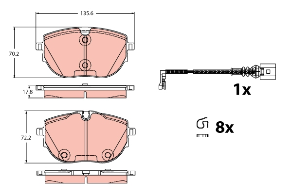 Remblokset TRW GDB2412