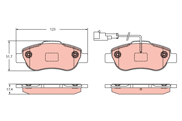 Remblokset TRW GDB2415