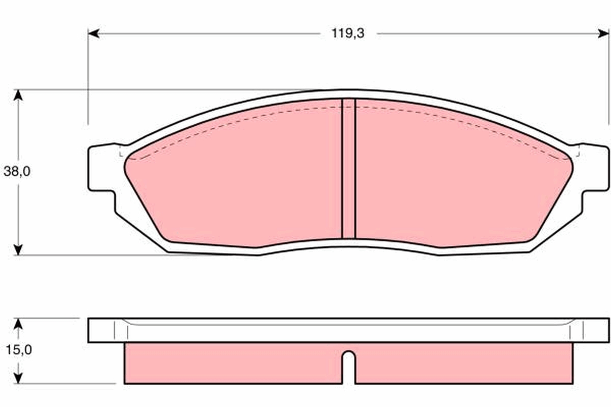 Remblokset TRW GDB254