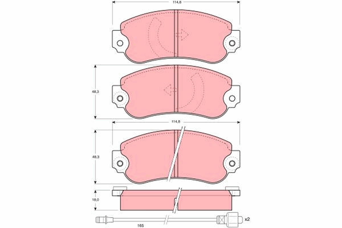 Remblokset TRW GDB282