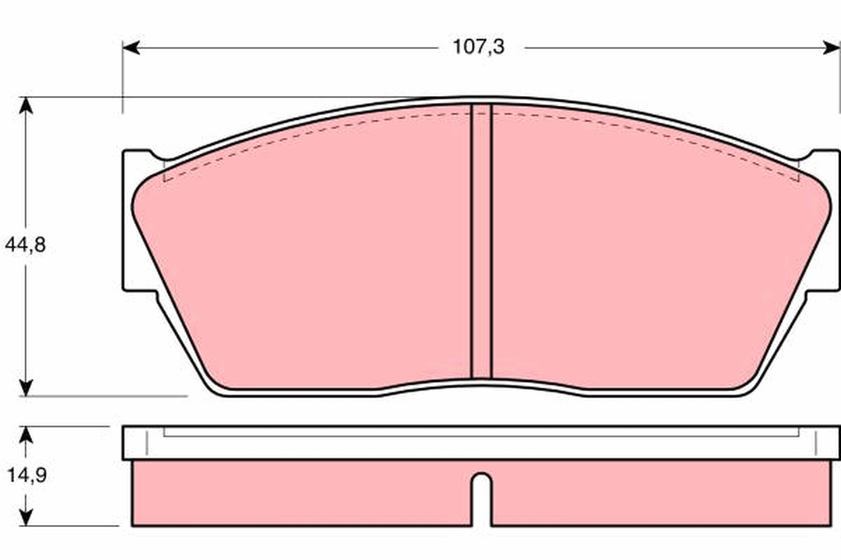 Remblokset TRW GDB284