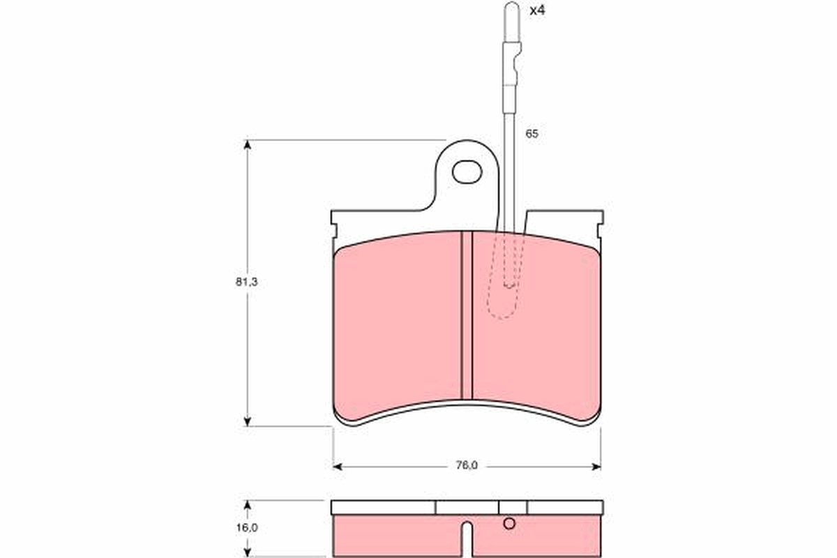 Remblokset TRW GDB287