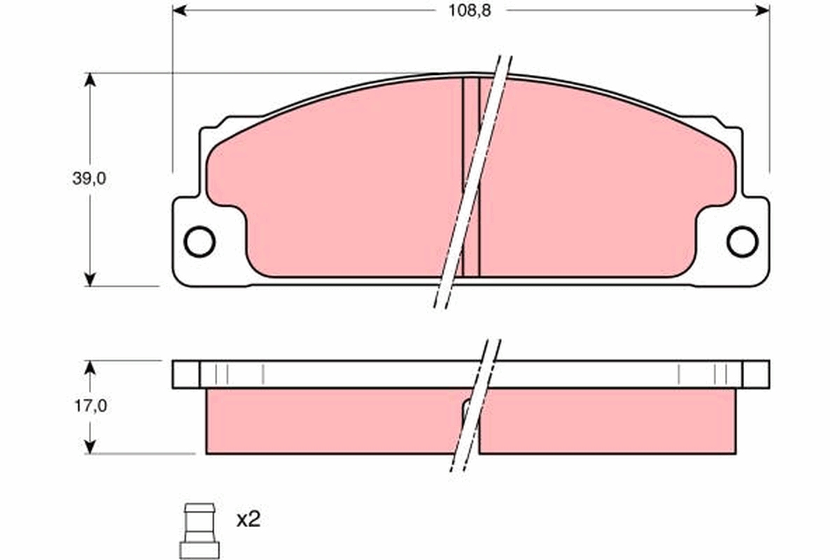 Remblokset TRW GDB296