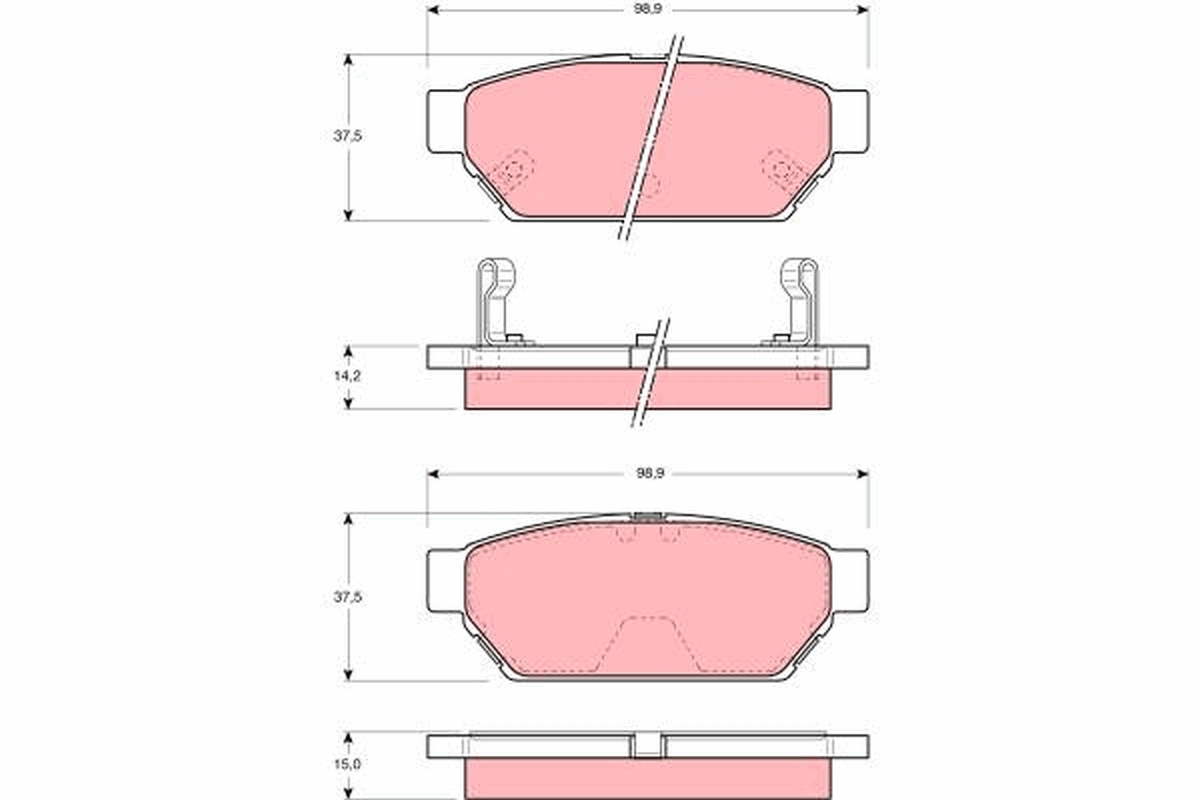 Remblokset TRW GDB3045