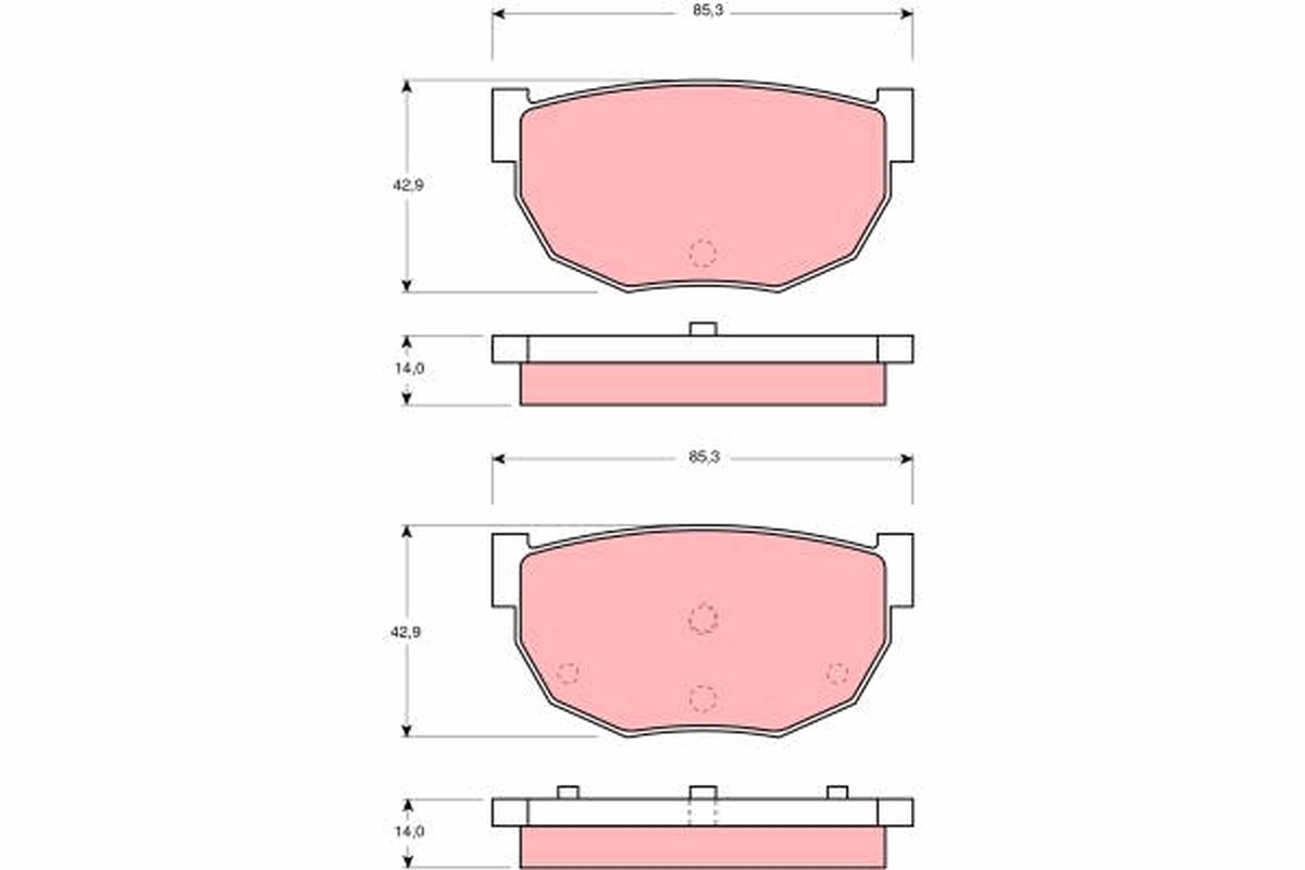 Remblokset TRW GDB306