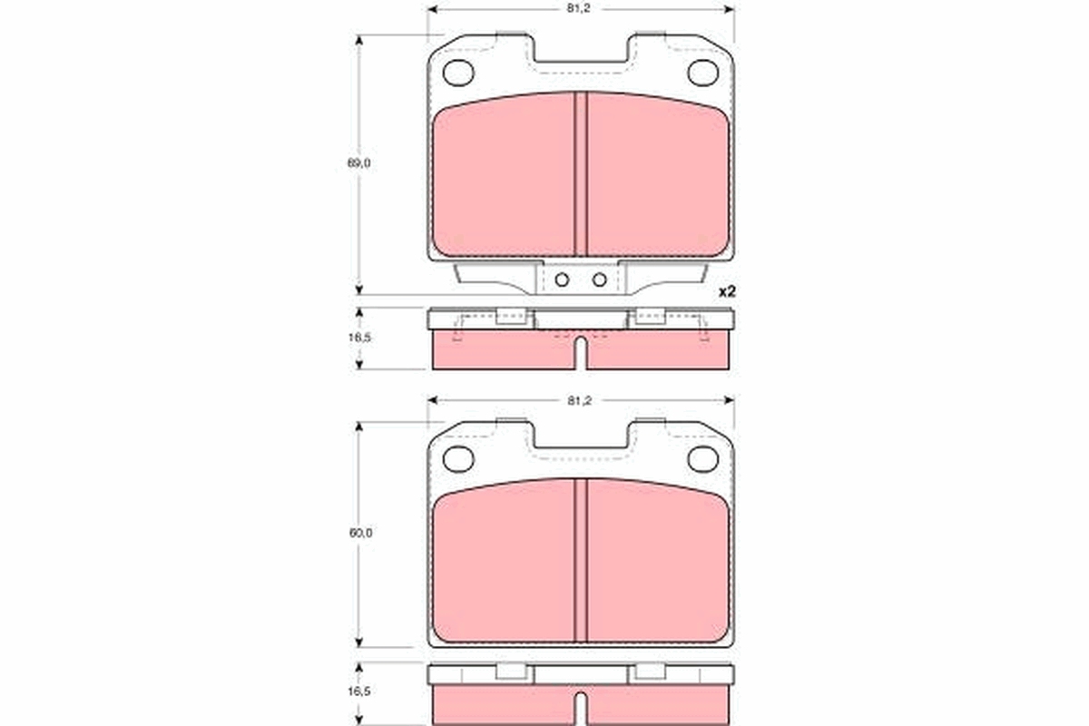 Remblokset TRW GDB3104