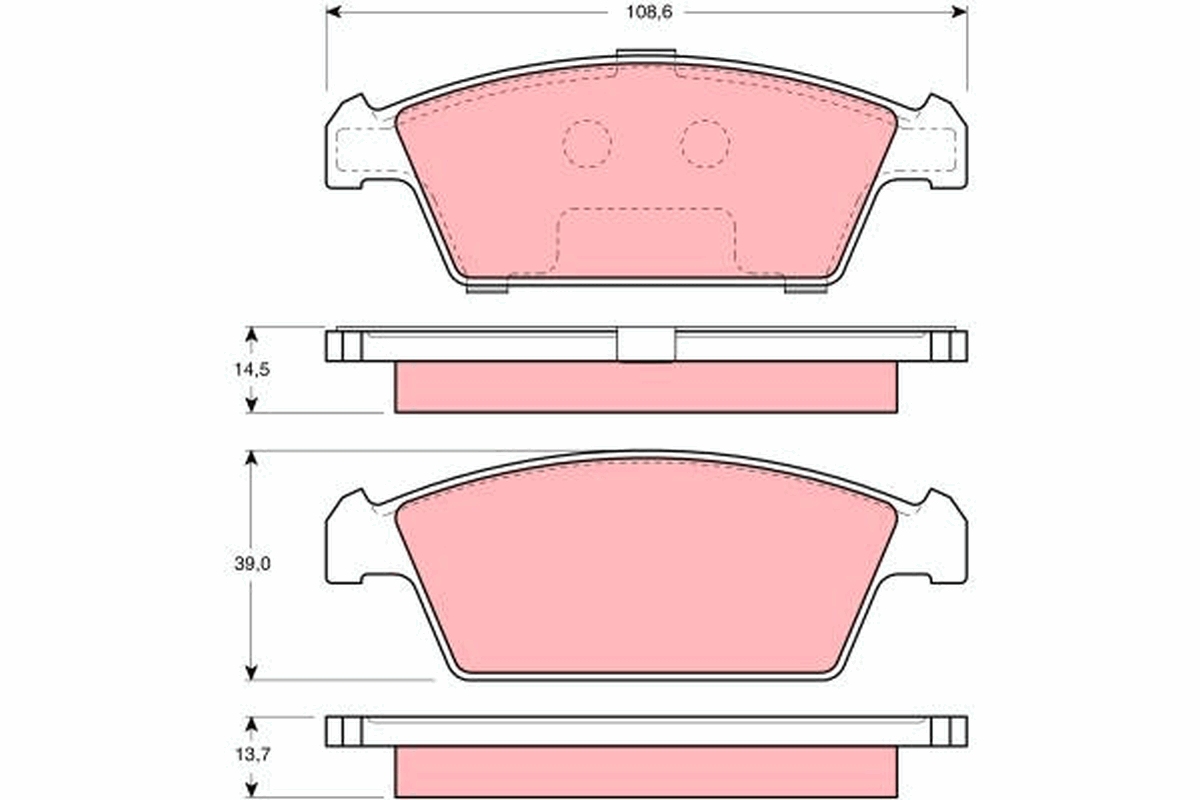 Remblokset TRW GDB3108