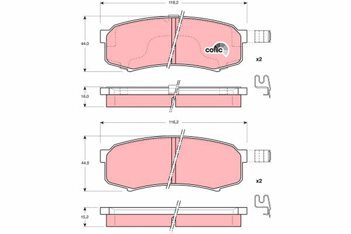 Remblokset TRW GDB3110