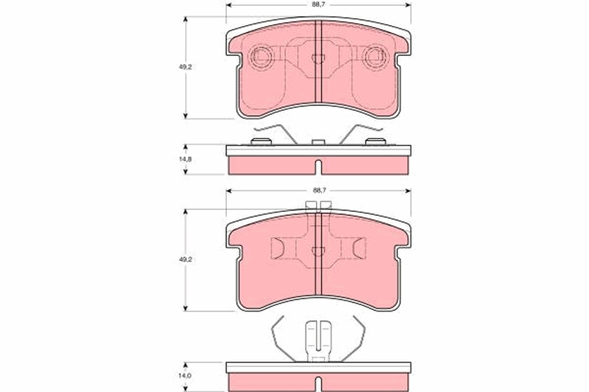 Remblokset TRW GDB3126