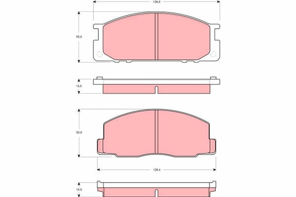 Remblokset TRW GDB3130