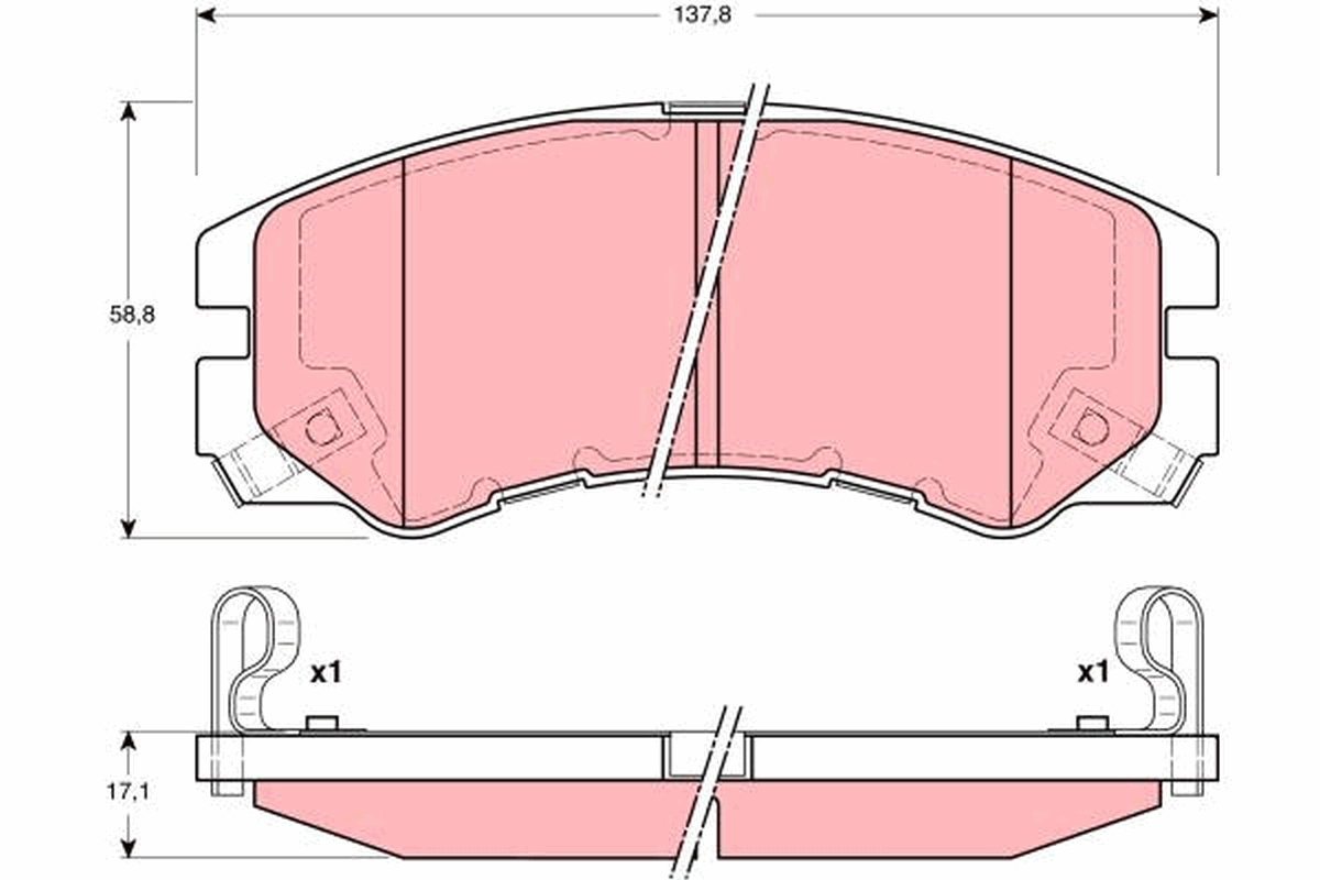 Remblokset TRW GDB3162