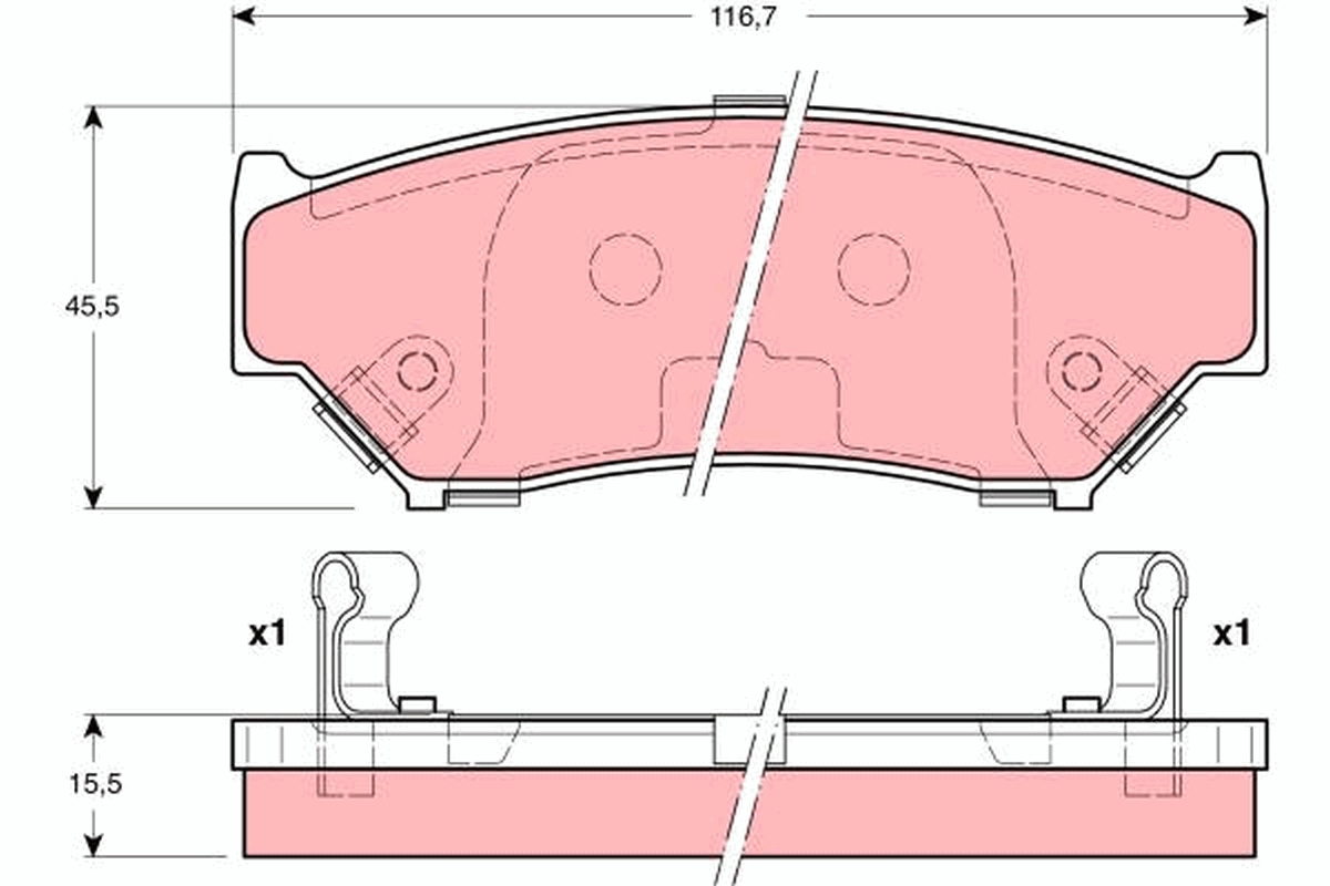 Remblokset TRW GDB3182